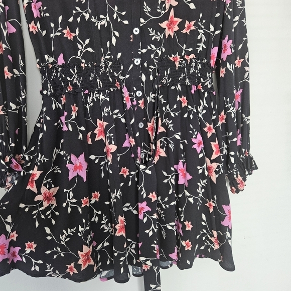Free People Lighten Up floral mini dress size XS - Picture 5 of 9